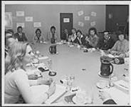 Unidentified people at a conference [between 1969-1979].