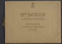 24th Battalion illustrated souvenir booklet ND [1915-1918]