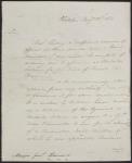 Letter to Major General Darroch from Lieutenant Colonel Daniel 1814.
