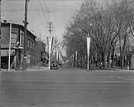 King Edward Avenue, at Rideau Street, West side, looking north 1938