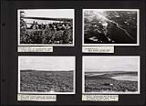 Yellowknife airfield construction crew camp ; Lake dotted tundra ; Views of tundra vegetation and rocky ridges 1947.