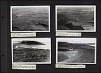 Aerial views of Coppermine River area ; Magnetic survey party on island 1947.