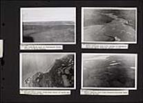 Low rock hills west of Guillmards Inlet ; Aerial view of river draining into Stanwell-Fletcher Lake ; Aerial view of ancient beach lines along west shore of north arm of Albert Edward Bay ; Aerial view of inlet leading west from Stanwell-Fletcher Lake 1947.