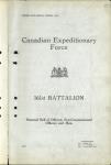 Canadian Expeditionary Force - 161st Battalion - Nominal Roll of Officers, Non-Commissioned Officers and Men 1917