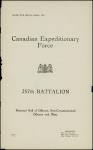 Canadian Expeditionary Force - 257th Battalion - Nominal Roll of Officers, Non-Commissioned Officers and Men 1917