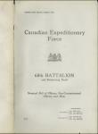 Canadian Expeditionary Force - 68th Battalion - Nominal Roll of Officers, Non-Commissioned Officers and Men 1915-1917