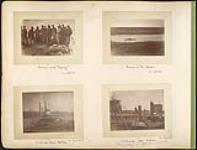 Pow wow with "Beardy" / Ferrying at Fort Carlton / Northcoate before Batoche / Northcoate after Batoche 1885.