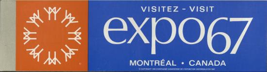 Brochure - Visit Expo 67 - Montreal, Canada - [Decal] = Brochure - Visitez Expo 67 - Montréal, Canada - [Decal] 1967