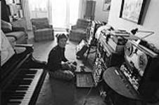 Composer Ann Southam in home studio 10 March 1975.