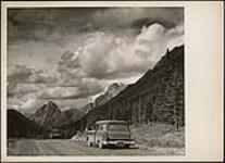 [On the road to the Rocky Mountain Forest Reserve, Kananaskis valley, Alberta] August 15 1954.