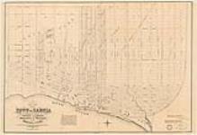 Map of The Town of Sarnia and part of adjoining Indian Reserve, County of Lambton, Province of Ontario. Dominion of Canada. Compiled and drawn from Maps of Originals Surveys by J.J. Francis, P.L.S. 1868. [cartographic material] 1868