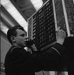 Stock prices being changed by a post boy 1956