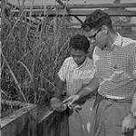 Dr. Lockard (right) 1957