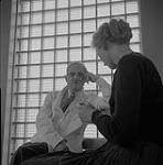 Dr. Lehmann with a patient 1957