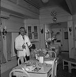 The dining room on the Royal train 1958