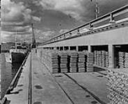 Arvida wharf on Quebec's Saguenay River 1959