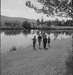 Children fishing 1959