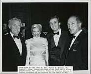 From right to left -The Rt. Hon Pierre E. Trudeau, Mr. Donald J. Trump, Dinner Chairman of the 1981 Family of Man Awards Dinner; Mrs. Donald J. Trump and Governor Raymond P. Shafer, President of the Society for the Family of Man November 5, 1981.