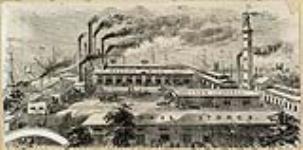Drawing of Montreal Rolling Mills Co. taken from a letterhead [technical drawing] ca. 1868.