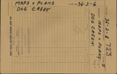 MAPS & PLANS - DOG CREEK 1968