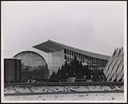 General View of pavilion with other Expo 67 landmarks in background 1967