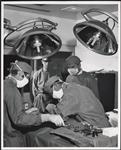 Dr. John Hopps in operating theatre 1955-1970