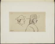 [First Nations people at Montreal]. Original title: Indians at Montreal August 25-29, 1860