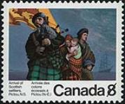 Arrival of Scottish settlers, Pictou, N.S. = Arrivée des colons écossais à Pictou (N.-É.) [philatelic record] 1973