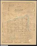 Plan of the north part of township of Allan, Manitoulin Island, Ontario. / J.W. Fitzgerald, P.L.S 1880.