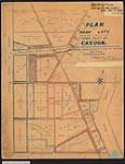 Plan of park lots in the west part of the town plot of Cayuga. / Edmund DeCew, P.L.S 1883.