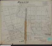 Plan of the village of Bronte on Twelve Mile Creek, con. 4, Trafalgar Township. / Wm. Hawkins, D.P.S 1834.