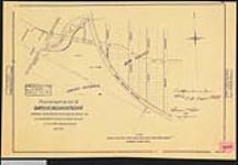 Plan of part of lot 51, Sarnia Indian Reserve, also showing new survey and Great Western Railways. / E.R. Jones, P.L.S 1871.