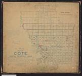 Treaty No. 4. Plan of Côté Indian Reserve No. 64, showing also portions surrendered for sale in 1907 and 1913 and the portion exchanged with the Department of the Interior. / J. Lestock Reid, D.L.S. and H.K. Moberly, D.L.S 1914.