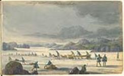 Setting out on Point Lake on the Coppermine River June 25, 1821.