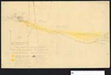 Rough sketch of the road from La Cloche S. Lake to McKinnon Lake, with approximate course of the stream September 1892