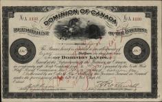 FERGUSON, Leon - Scrip number A 1130 - Amount 80.00$ - Certificate number A 588 1899/07/18-1899/09/25