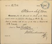 CHALIFOUX, Paul (Heir of Victor Chalifoux) - Scrip number 10236 - Amount 80.00$ 31 July 1885