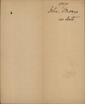 MOARE, John (Son of John Jack Moare. To replace the same amount No 4295) - Scrip number 4591 - Amount 160.00$ [1888]