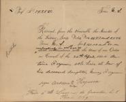 FERGUSON, Antoine (Sole heir of his daughter Nancy Ferguson) - Scrip number 4683 and 2556 - Amount 240.00$ 8 February 1888
