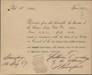 DESCHAMPS (née VANDAL), Catherine (One of the heirs of Benjamin Vandal) - Scrip number 12216 - Amount 26.66$ 14 May 1889