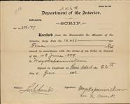 MEYOKAPAWIWISKIWEW, - Scrip number 12463 - Amount 5.71$ 24 June 1892