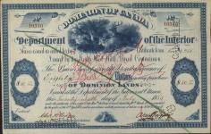 DAIGNEAULT, Louis - Scrip number 10310 - Amount 80.00$ - Certificate number 281 G 1885/07/29