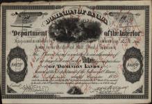 GREY, Pierre - Scrip number 7550 - Amount 160.00$ - Certificate number 322 A 1886/09/17