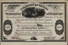 QUINTAL, Etienne - Scrip number 7579 - Amount 160.00$ - Certificate number 566 A 1886/09/27