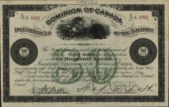 RICHARDS (or KASKAWON), Constance - Scrip number A 1852 - Amount 80.00$ - Certificate number A 1079 1899/09/04-1899/11/18