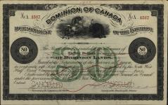 GRAY, Edward (Child of Alexander Gray) - Scrip number A 4567 - Amount 80.00$ 1901/03/18