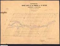 1 CLSR MB. Re-posting River lots in the Parish of St. Peter, Province of Manitoba. [cartographic material] 1899