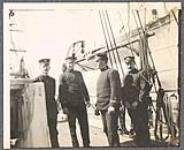 U.S. Revenue cutter, Thetis, in the Bering Sea ice [between 1889-1942]