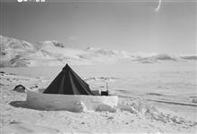 [NFB headquarters at Inuit camp on White Bay, Eclipse Sound] 1951.