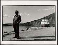 [Isaac Henry on the bank of the Yukon River in front of Dawson City] 1996